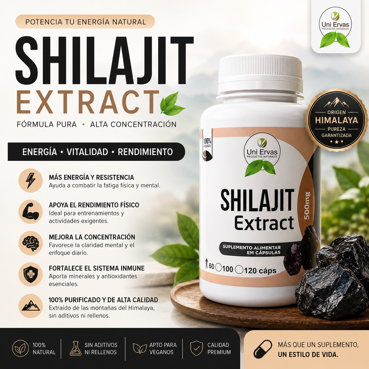 SHILAJIT-POTENCIADOR PARA HOMBRES