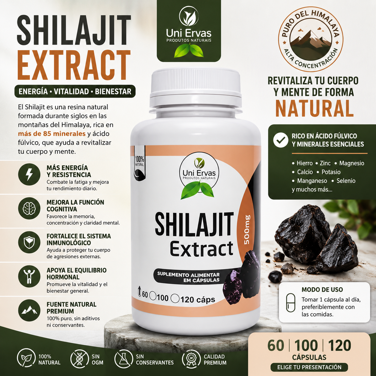 SHILAJIT-POTENCIADOR PARA HOMBRES