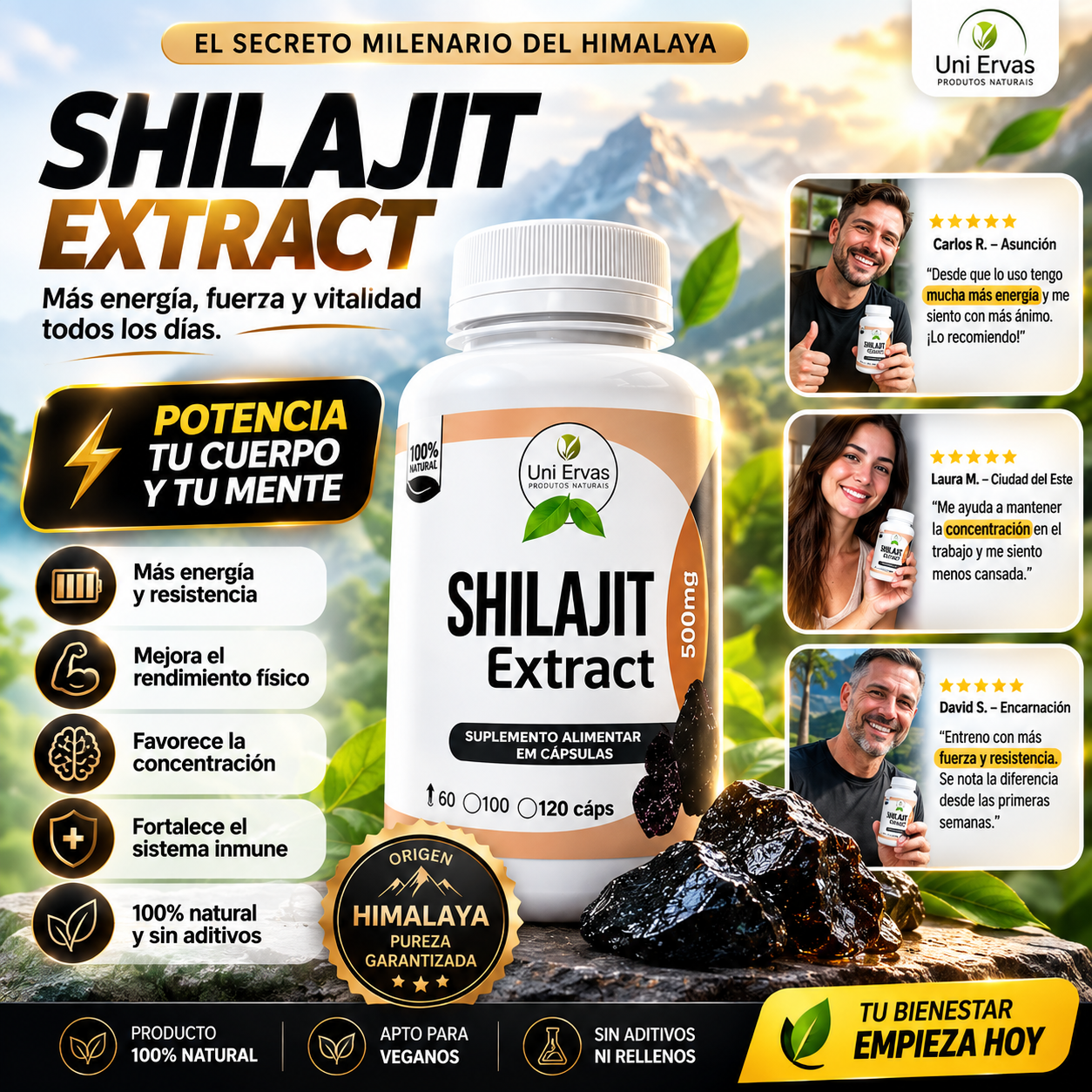 SHILAJIT-POTENCIADOR PARA HOMBRES